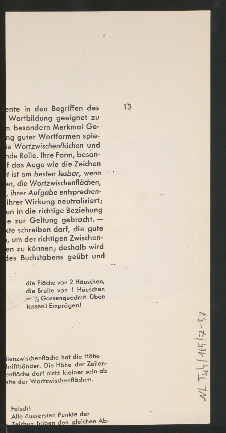 Entwurfszeichnungen Uhertype Fette Ramses — Blatt 116