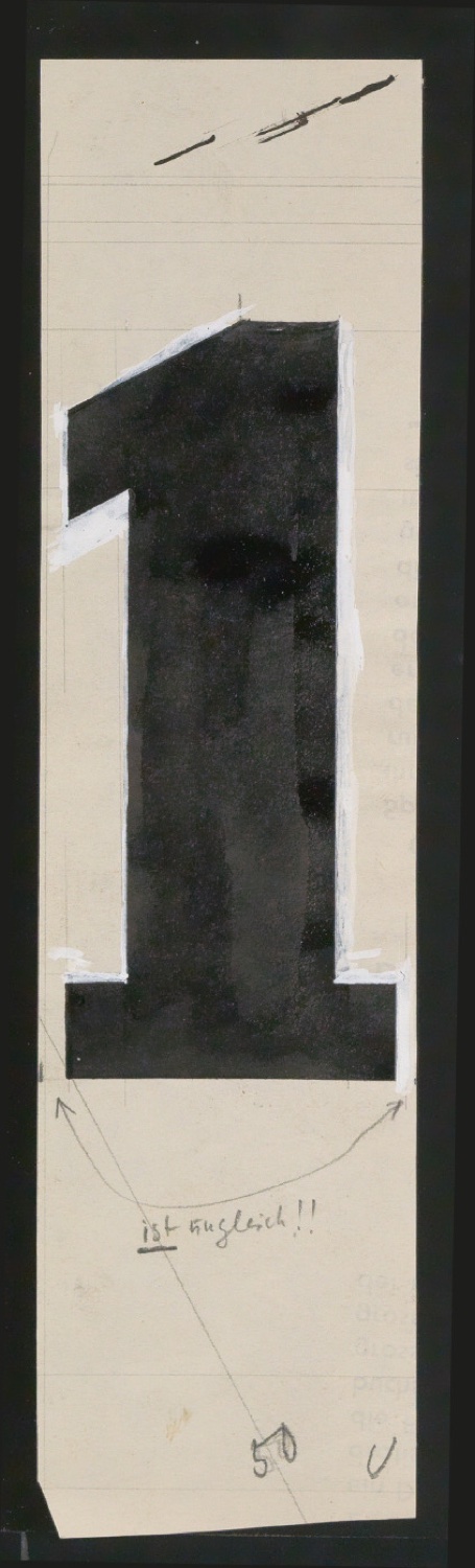 Entwurfszeichnungen Uhertype Fette Ramses — Blatt 117