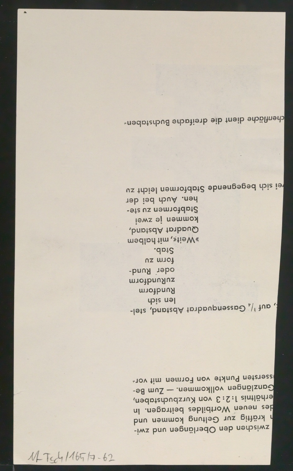 Entwurfszeichnungen Uhertype Fette Ramses — Blatt 126