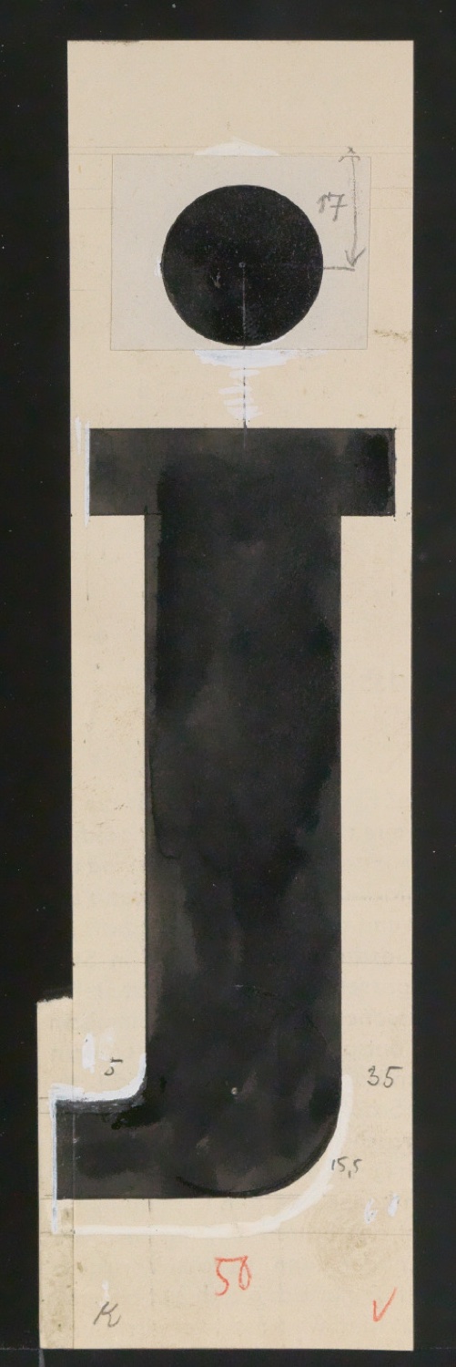 Entwurfszeichnungen Uhertype Fette Ramses — Blatt 127