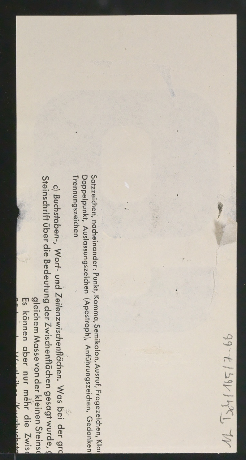 Entwurfszeichnungen Uhertype Fette Ramses — Blatt 134