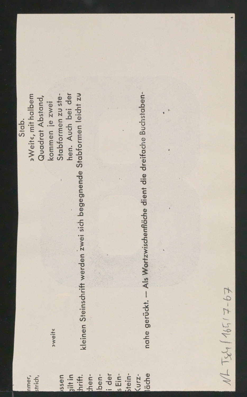 Entwurfszeichnungen Uhertype Fette Ramses — Blatt 136