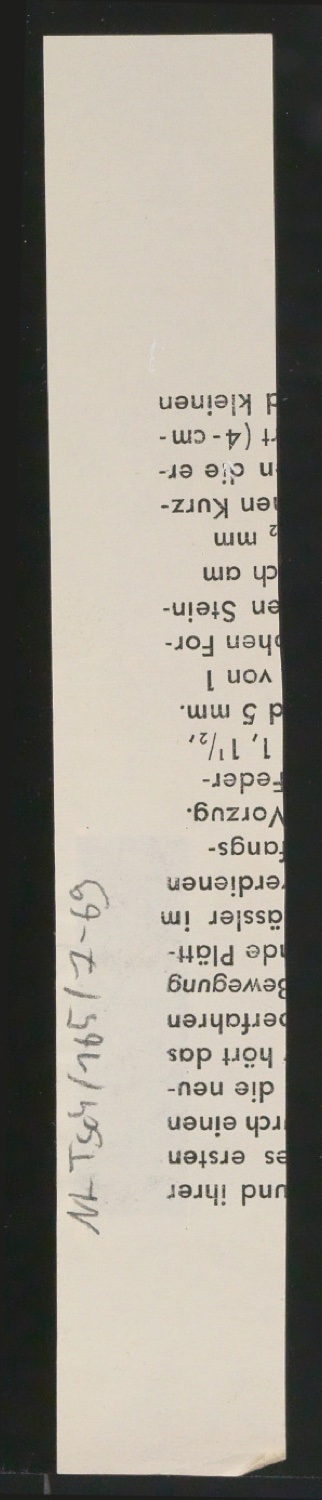 Entwurfszeichnungen Uhertype Fette Ramses — Blatt 140