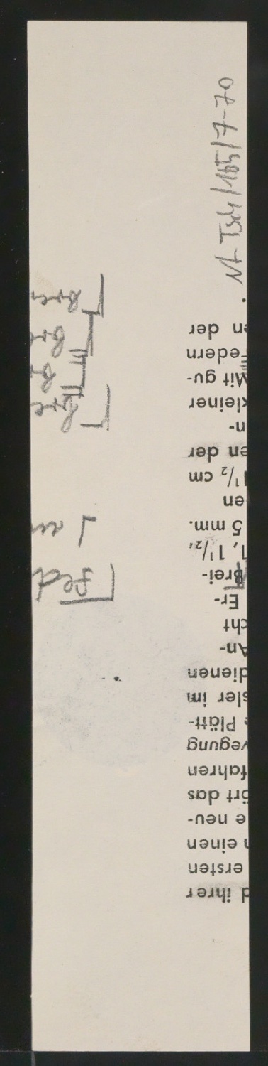 Entwurfszeichnungen Uhertype Fette Ramses — Blatt 142