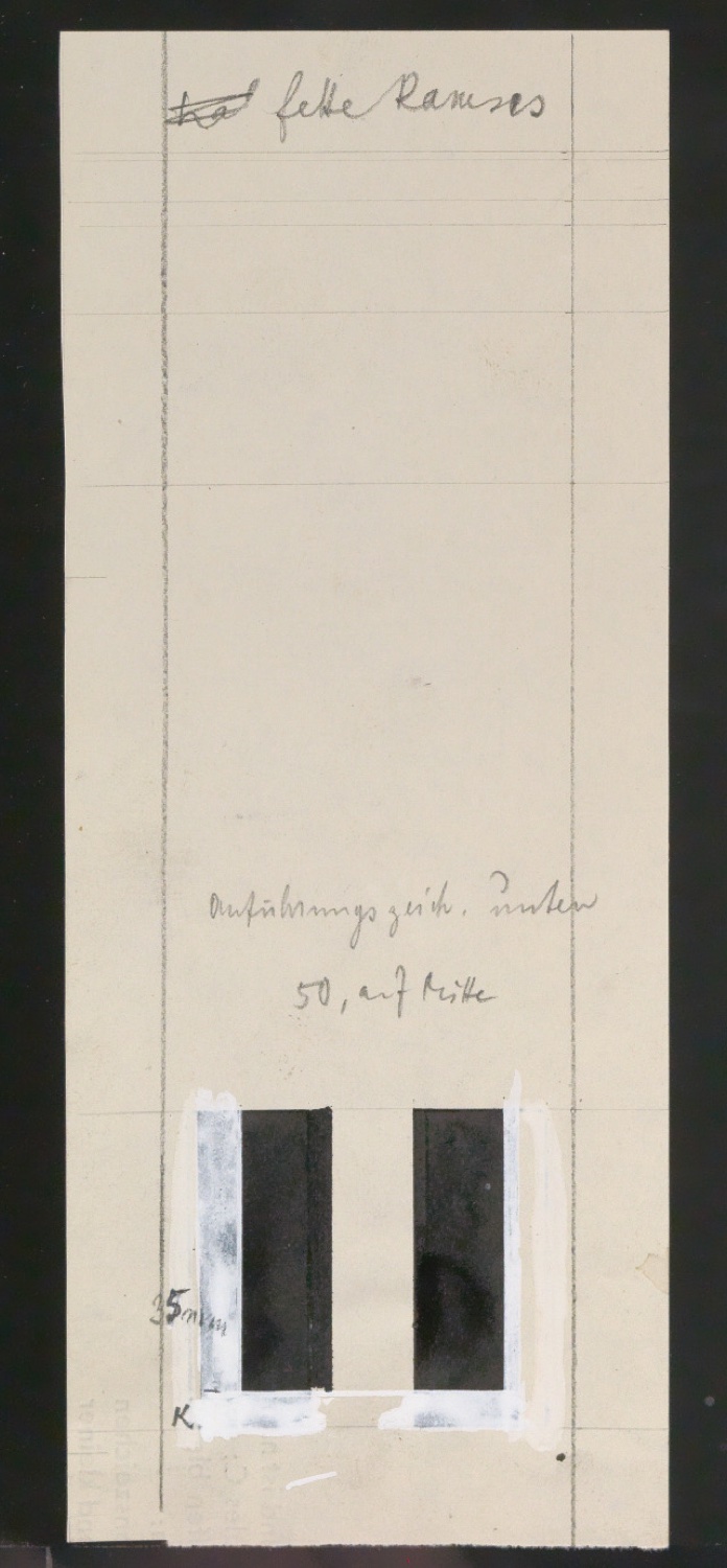 Entwurfszeichnungen Uhertype Fette Ramses — Blatt 143
