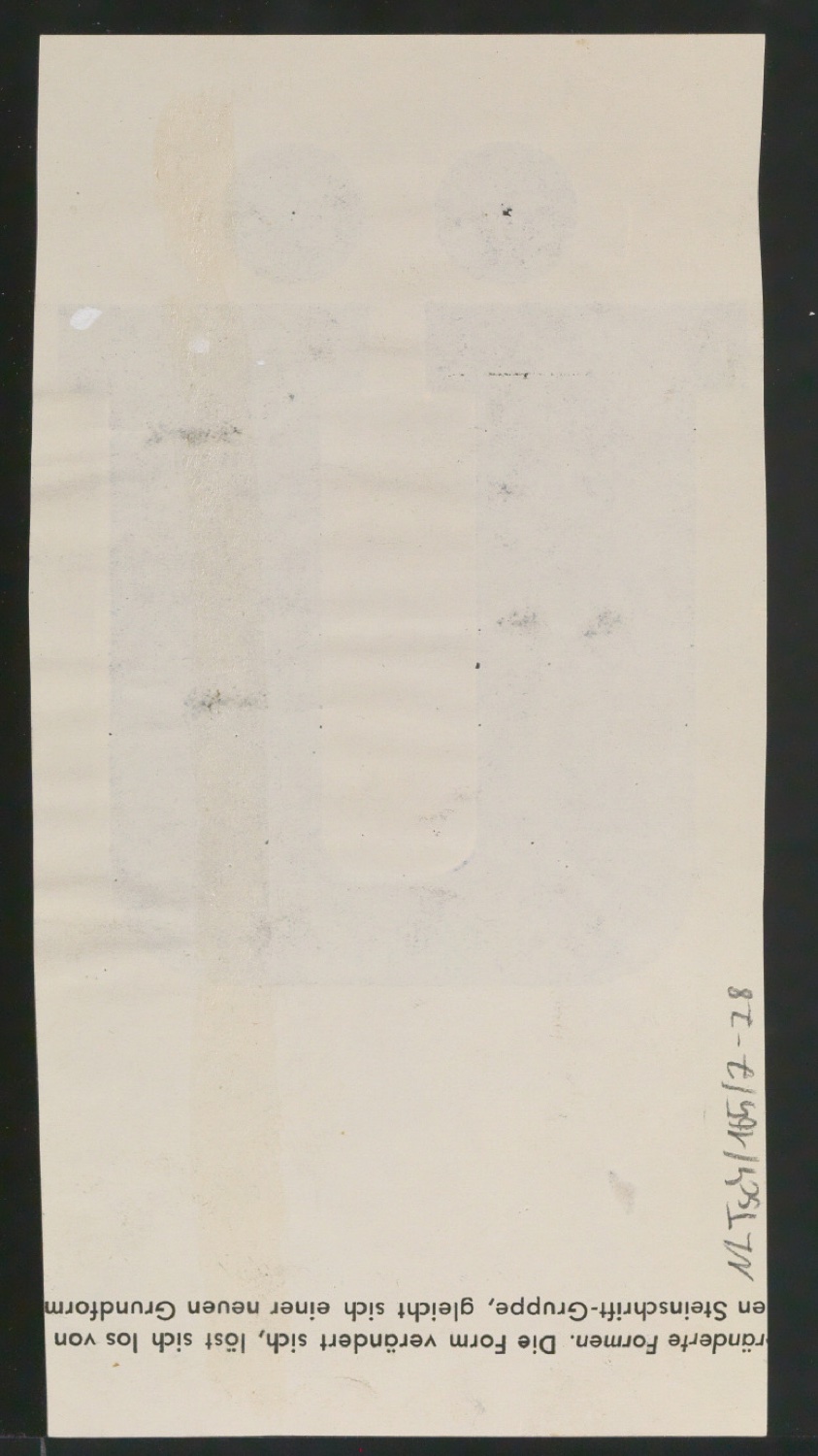 Entwurfszeichnungen Uhertype Fette Ramses — Blatt 158