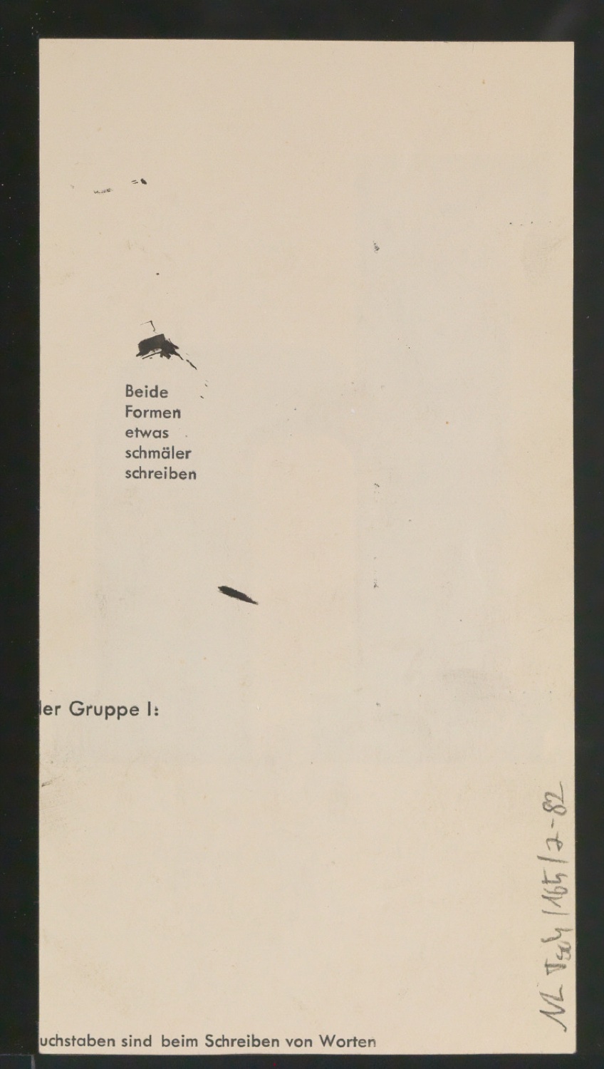 Entwurfszeichnungen Uhertype Fette Ramses — Blatt 166