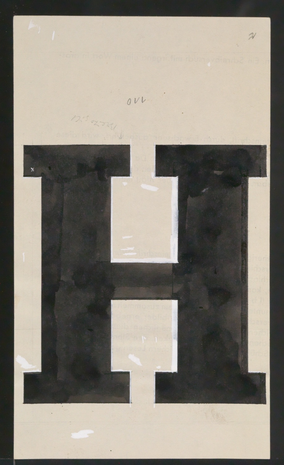 Entwurfszeichnungen Uhertype Fette Ramses — Blatt 167