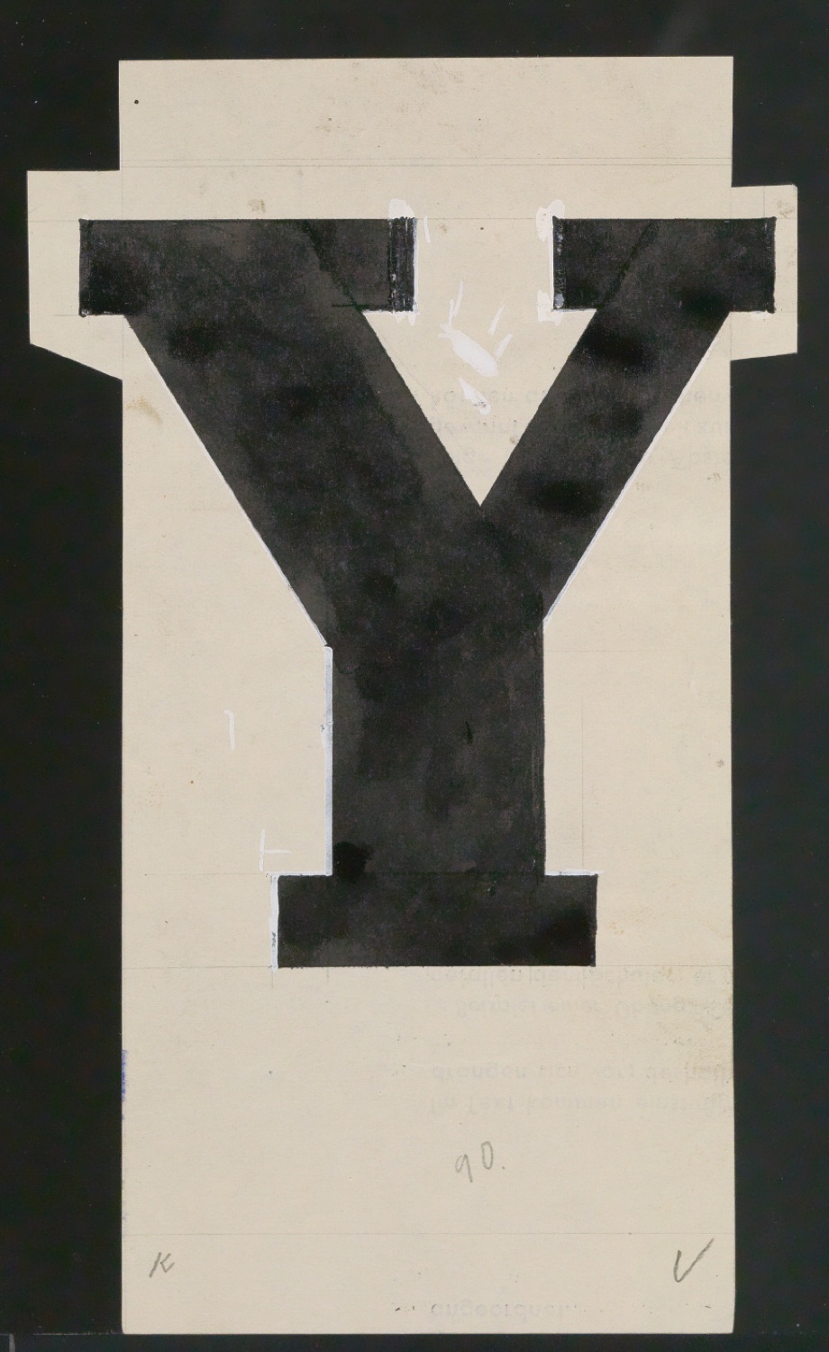 Entwurfszeichnungen Uhertype Fette Ramses — Blatt 173