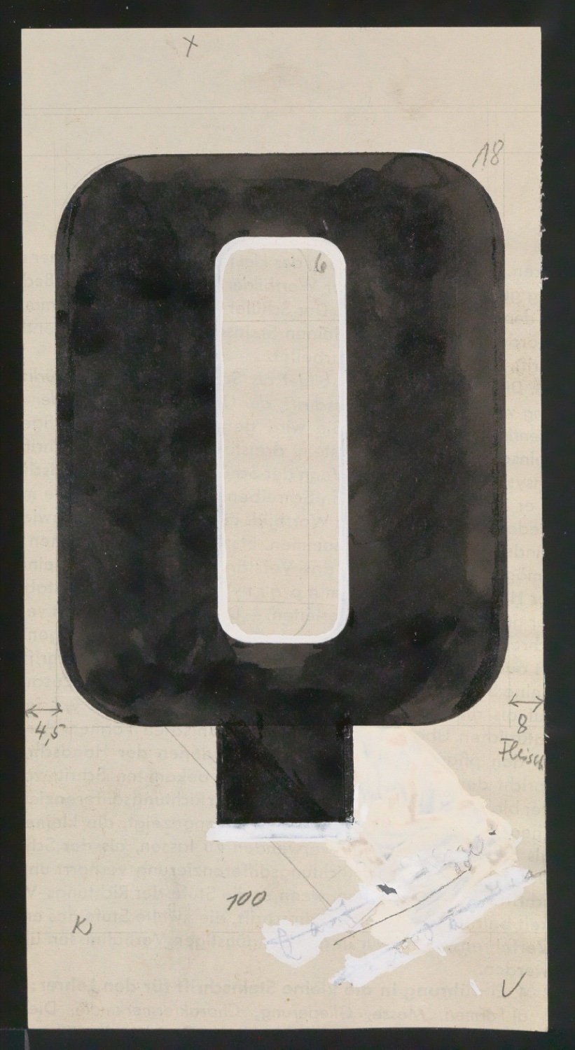 Entwurfszeichnungen Uhertype Fette Ramses — Blatt 175
