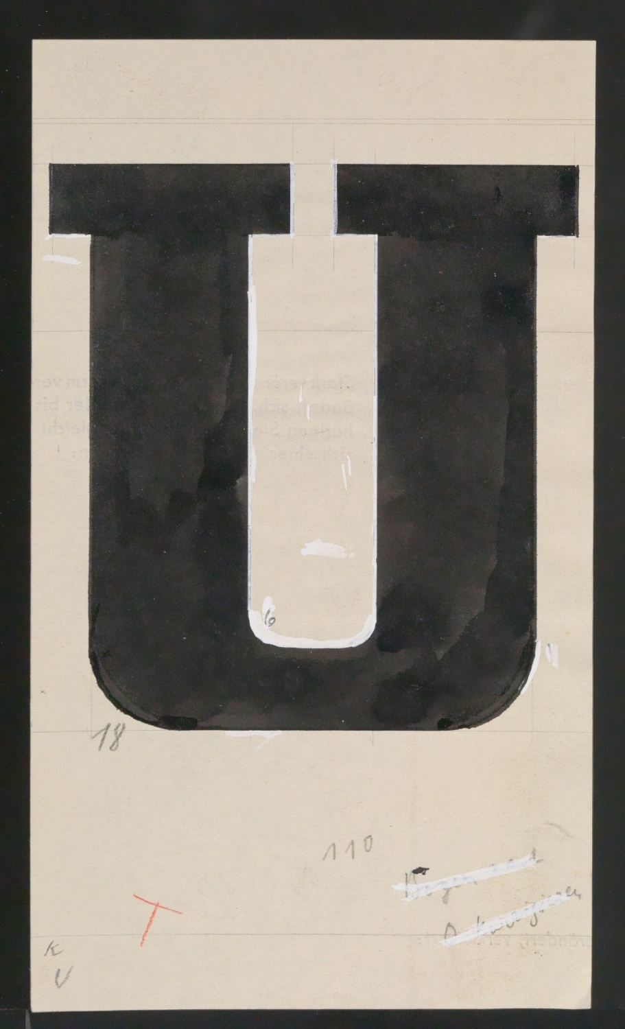 Entwurfszeichnungen Uhertype Fette Ramses — Blatt 193