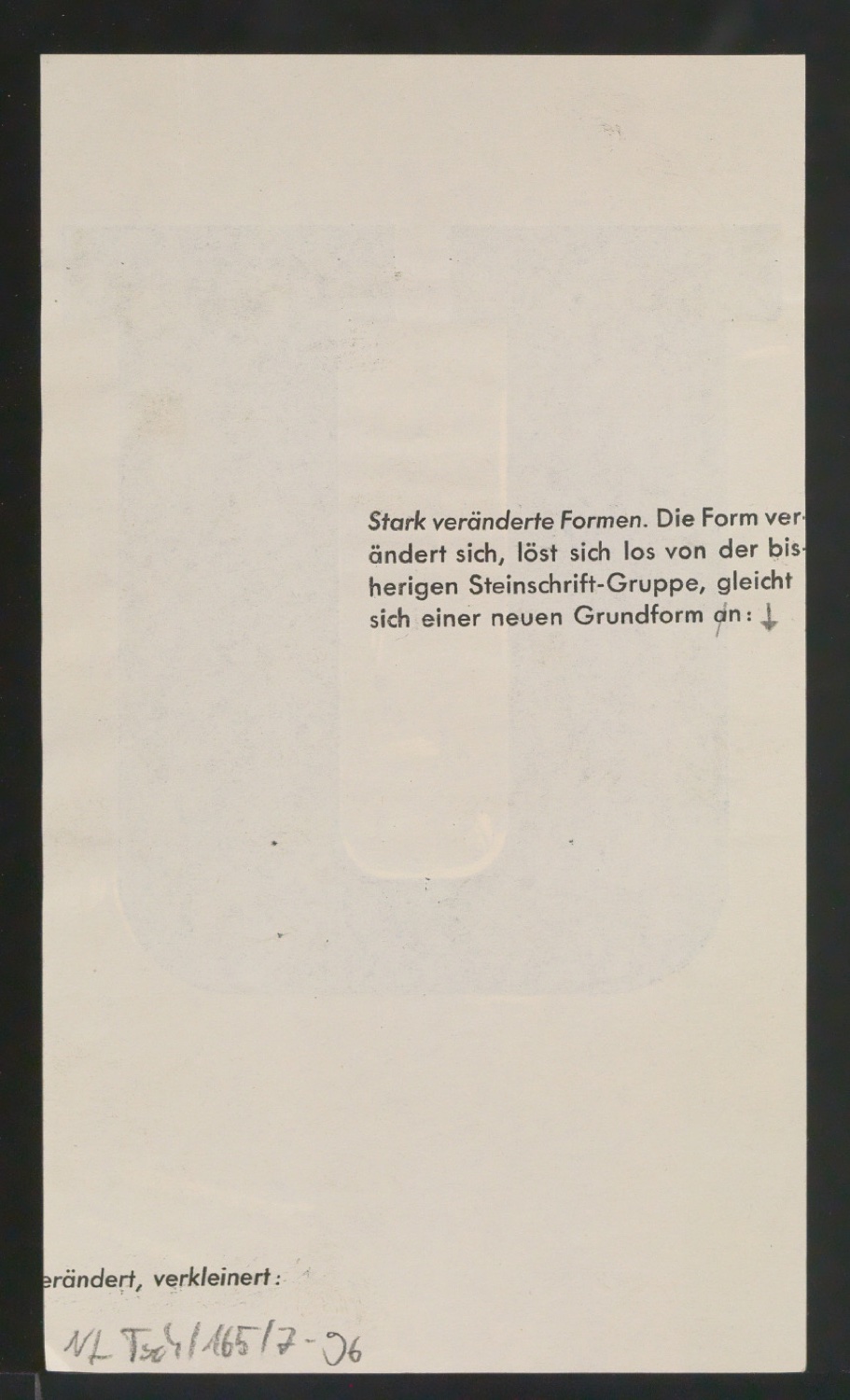 Entwurfszeichnungen Uhertype Fette Ramses — Blatt 194