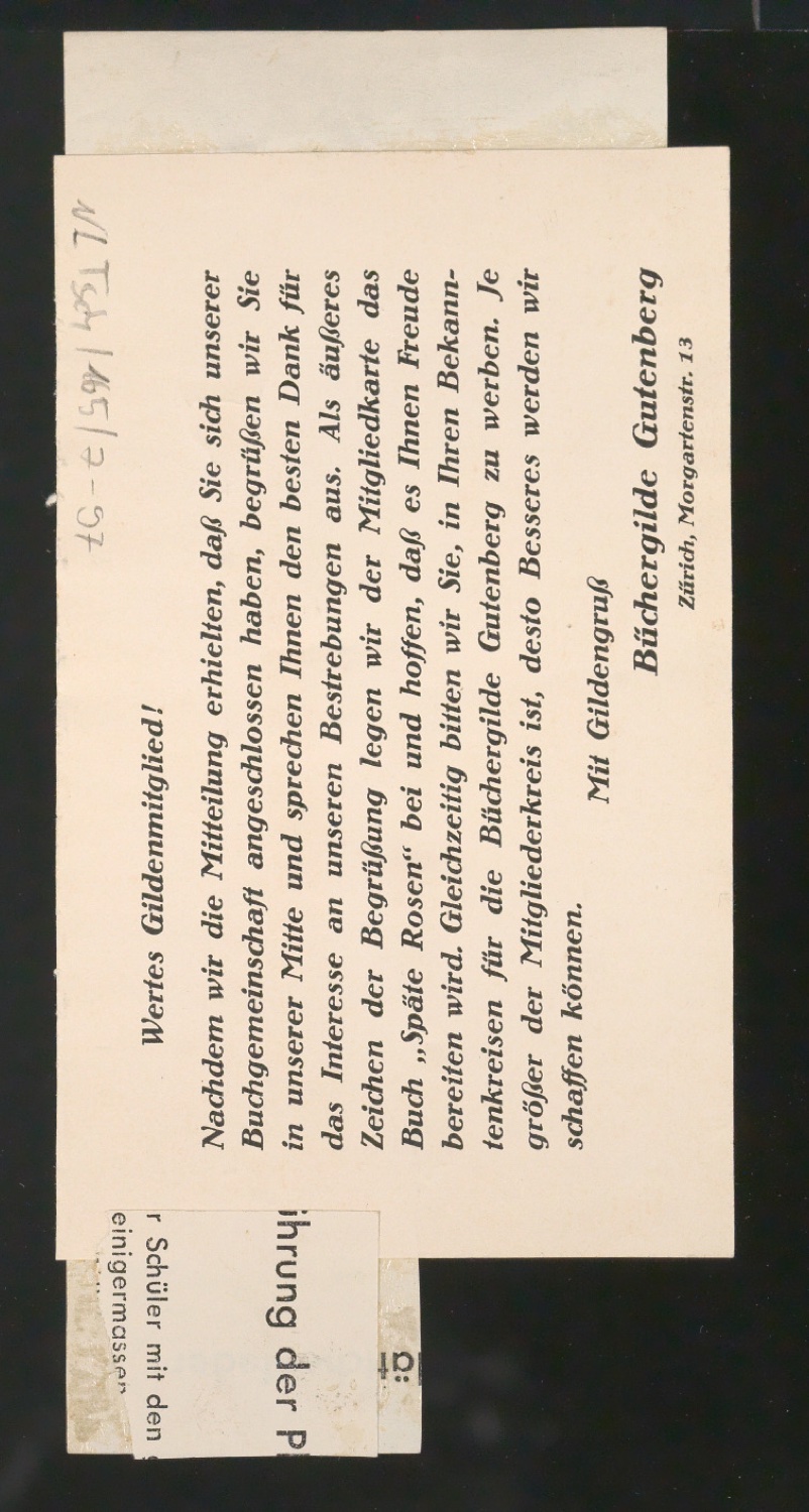Entwurfszeichnungen Uhertype Fette Ramses — Blatt 196