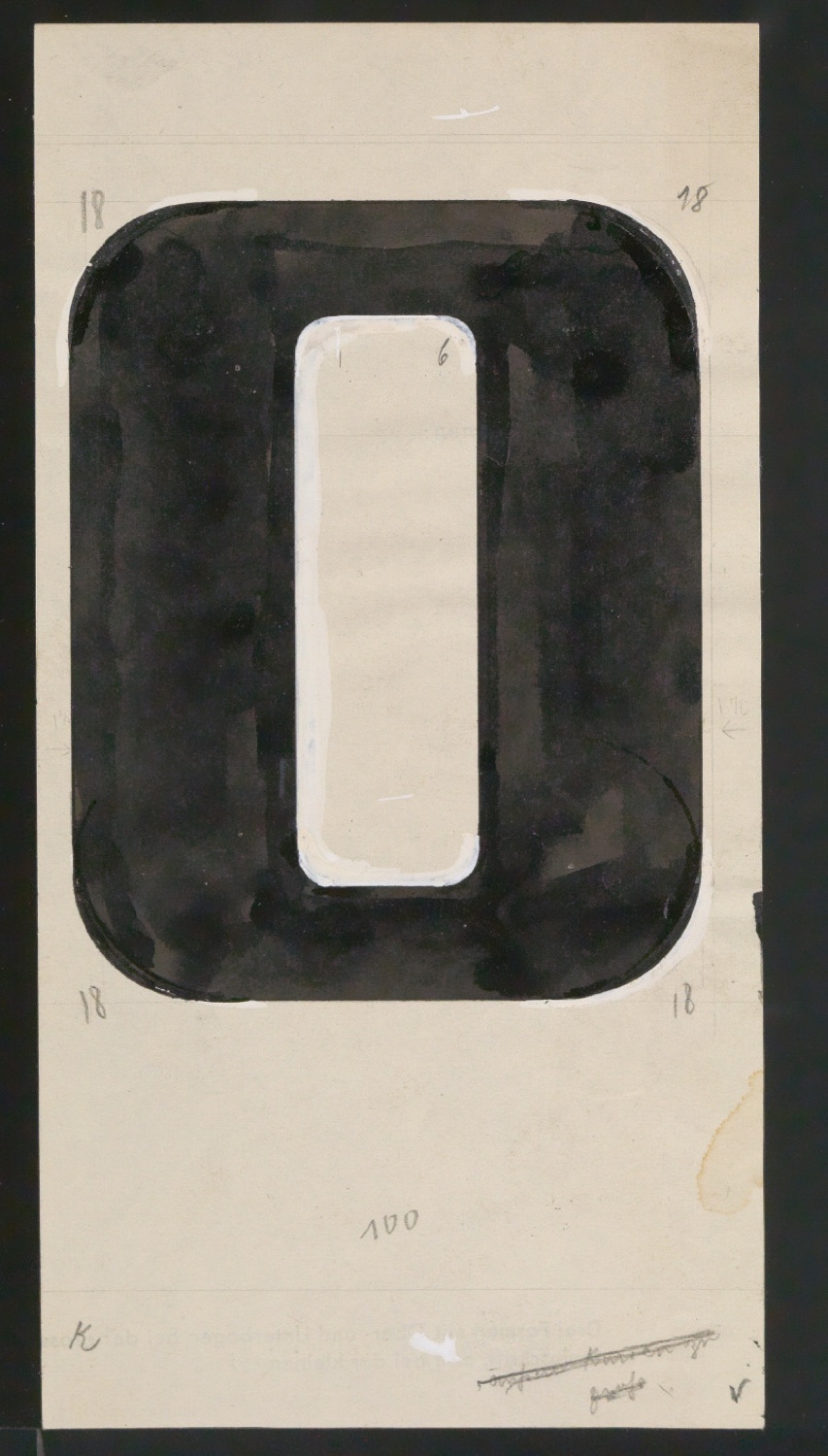 Entwurfszeichnungen Uhertype Fette Ramses — Blatt 197