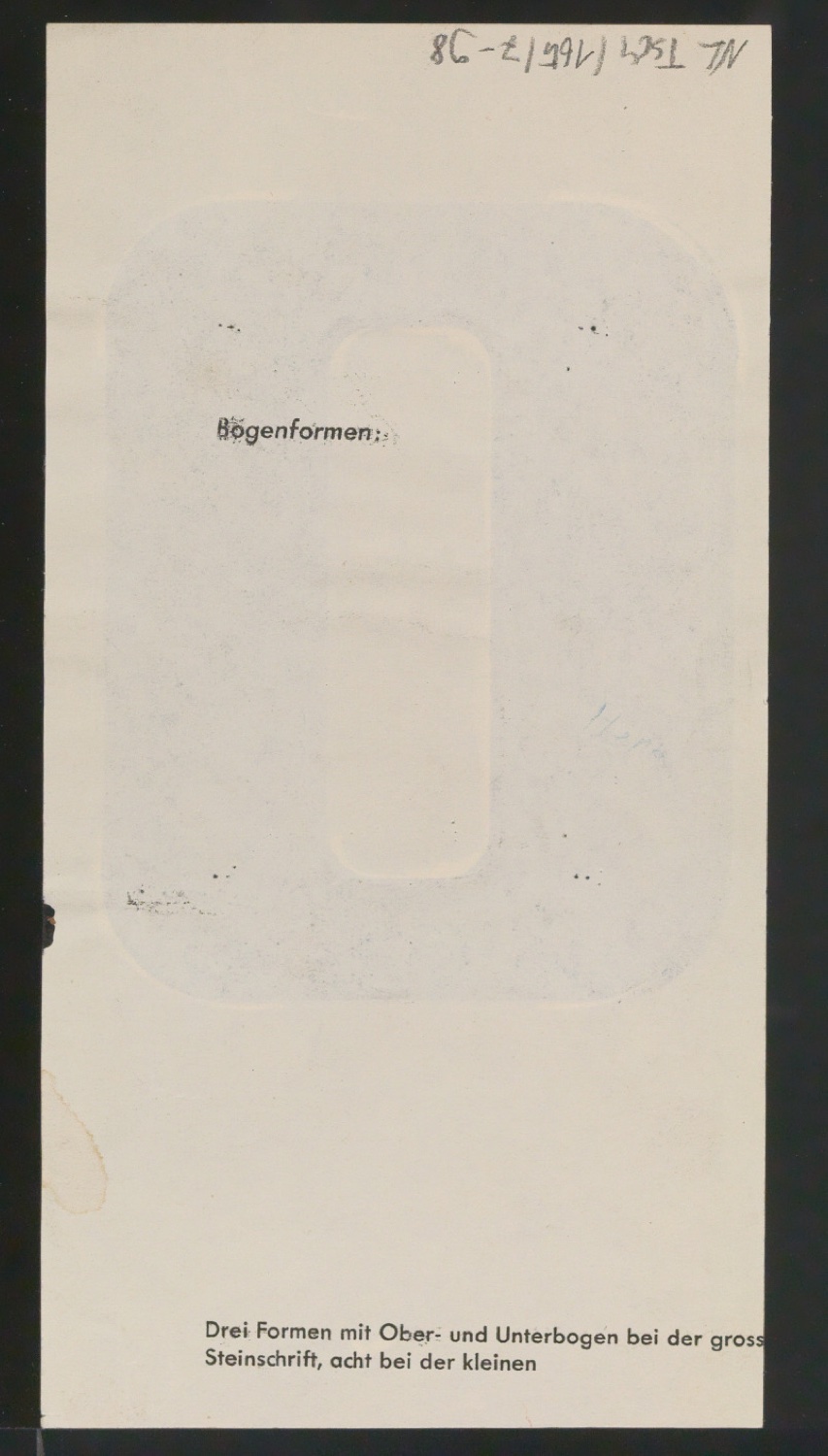 Entwurfszeichnungen Uhertype Fette Ramses — Blatt 198