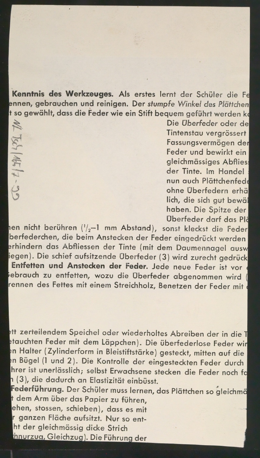 Entwurfszeichnungen Uhertype Fette Ramses — Blatt 200