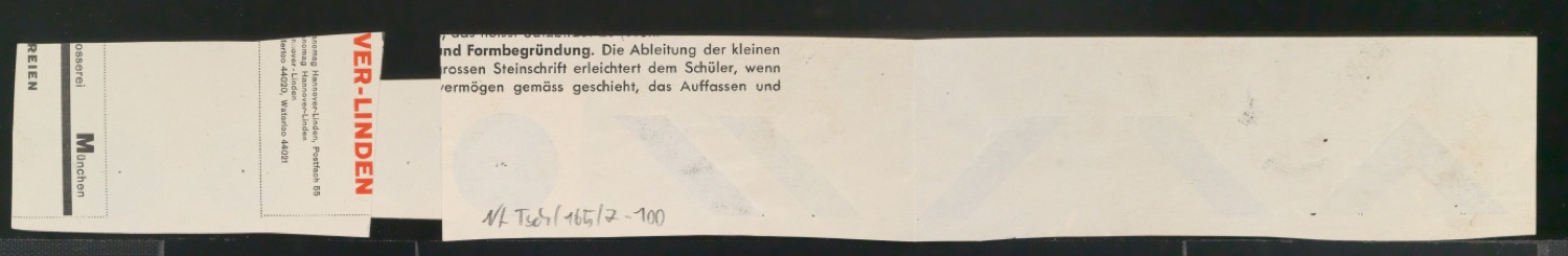 Entwurfszeichnungen Uhertype Fette Ramses — Blatt 202