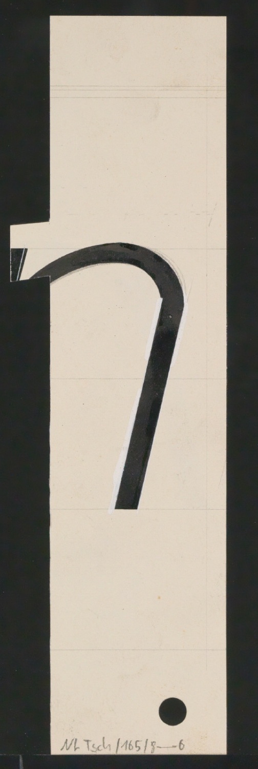 Entwurfszeichnungen Uhertype Magere Grotesk Kursiv — Blatt 14