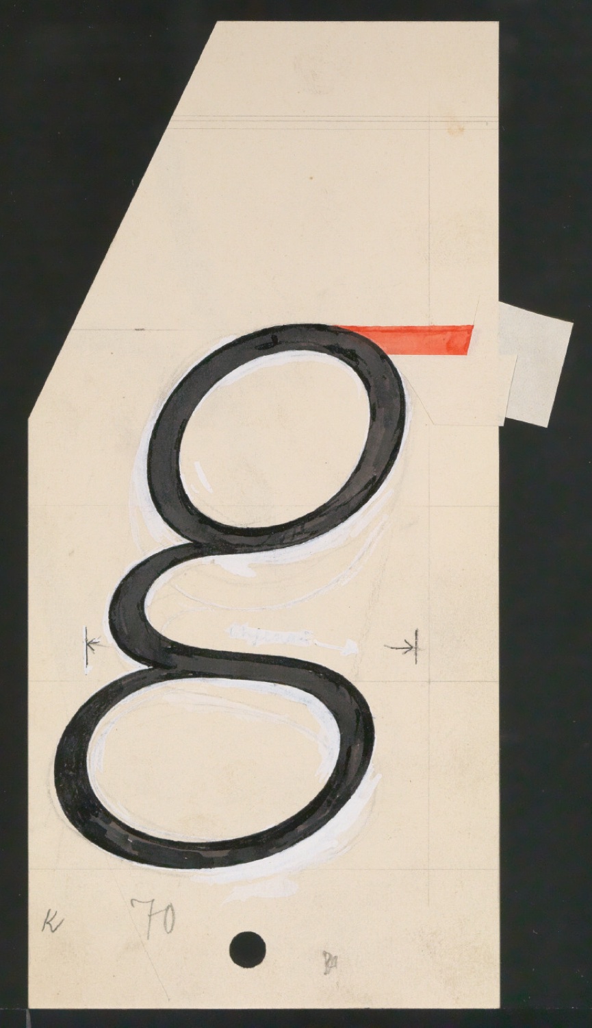 Entwurfszeichnungen Uhertype Magere Grotesk Kursiv — Blatt 15