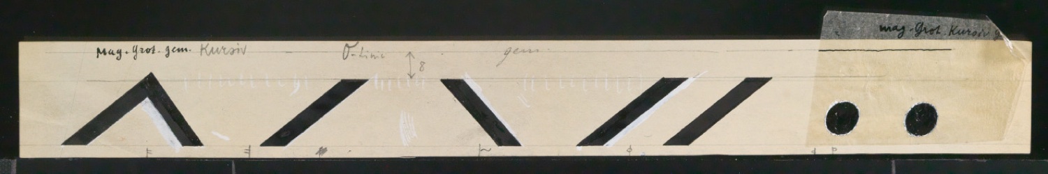 Entwurfszeichnungen Uhertype Magere Grotesk Kursiv — Blatt 23
