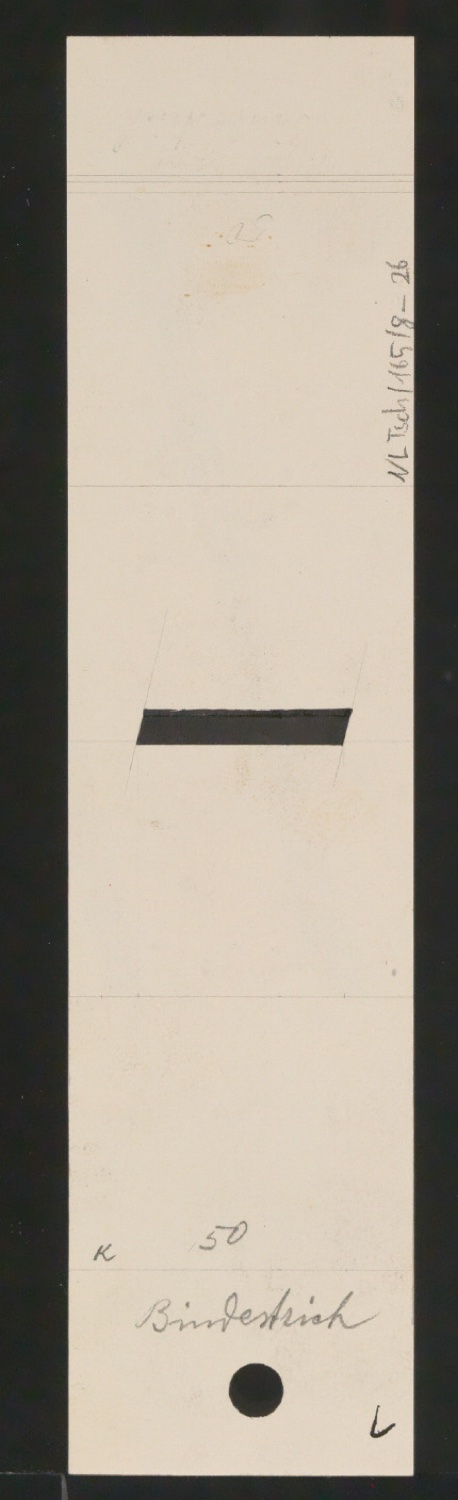 Entwurfszeichnungen Uhertype Magere Grotesk Kursiv — Blatt 49