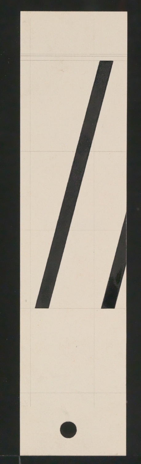 Entwurfszeichnungen Uhertype Magere Grotesk Kursiv — Blatt 50