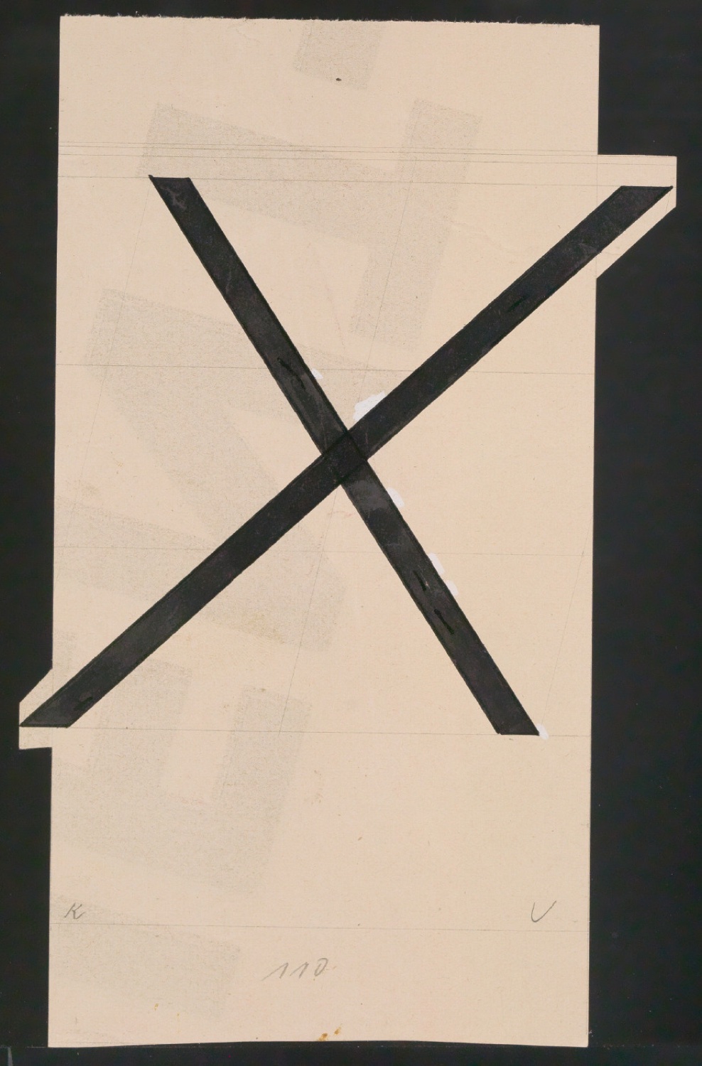 Entwurfszeichnungen Uhertype Magere Grotesk Kursiv — Blatt 63