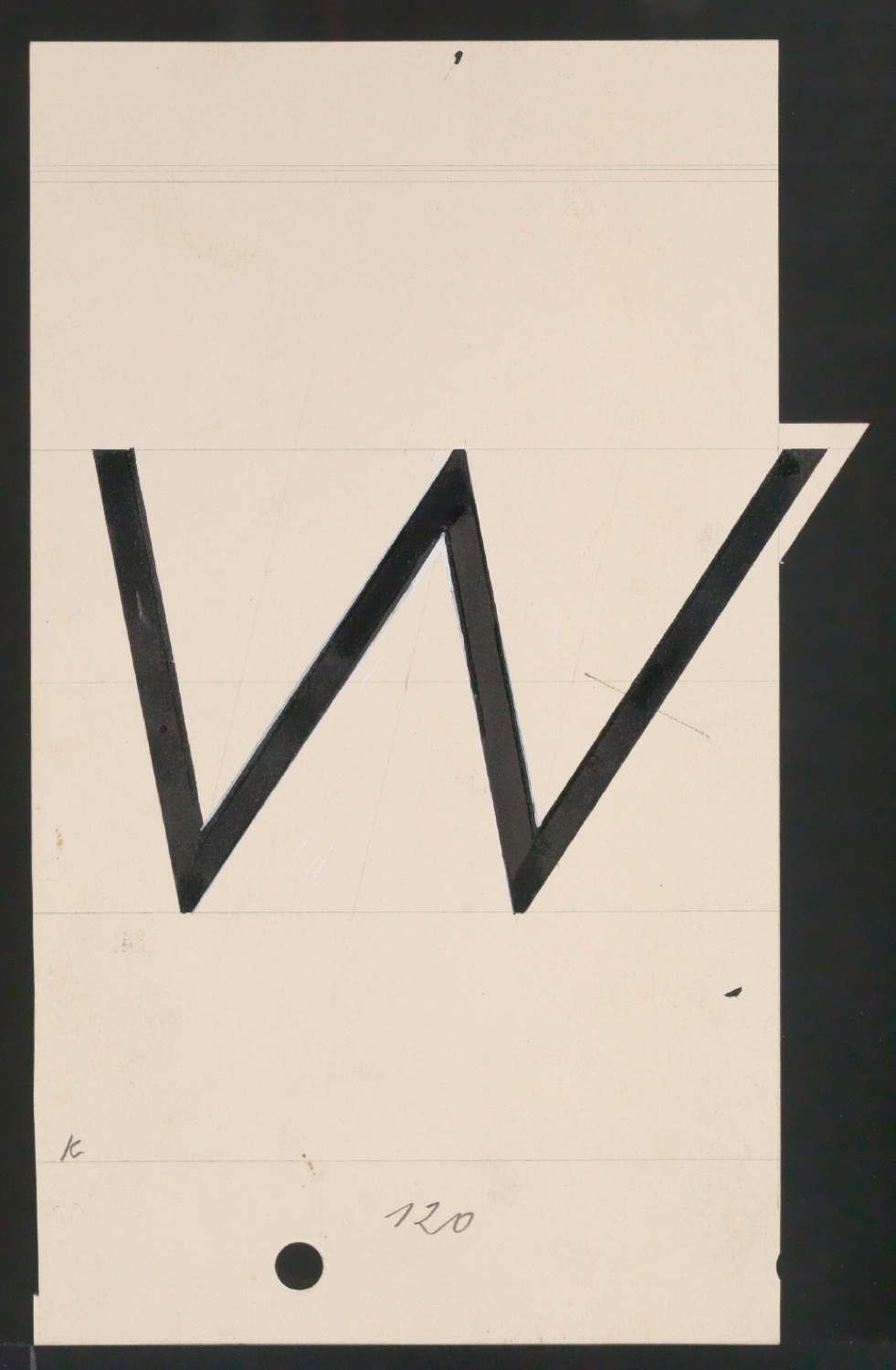 Entwurfszeichnungen Uhertype Magere Grotesk Kursiv — Blatt 67