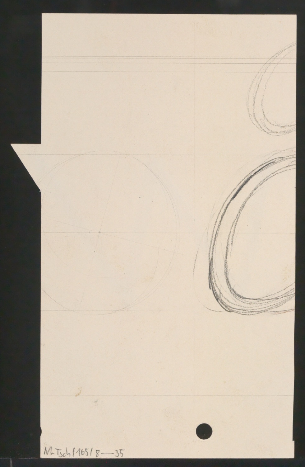 Entwurfszeichnungen Uhertype Magere Grotesk Kursiv — Blatt 68