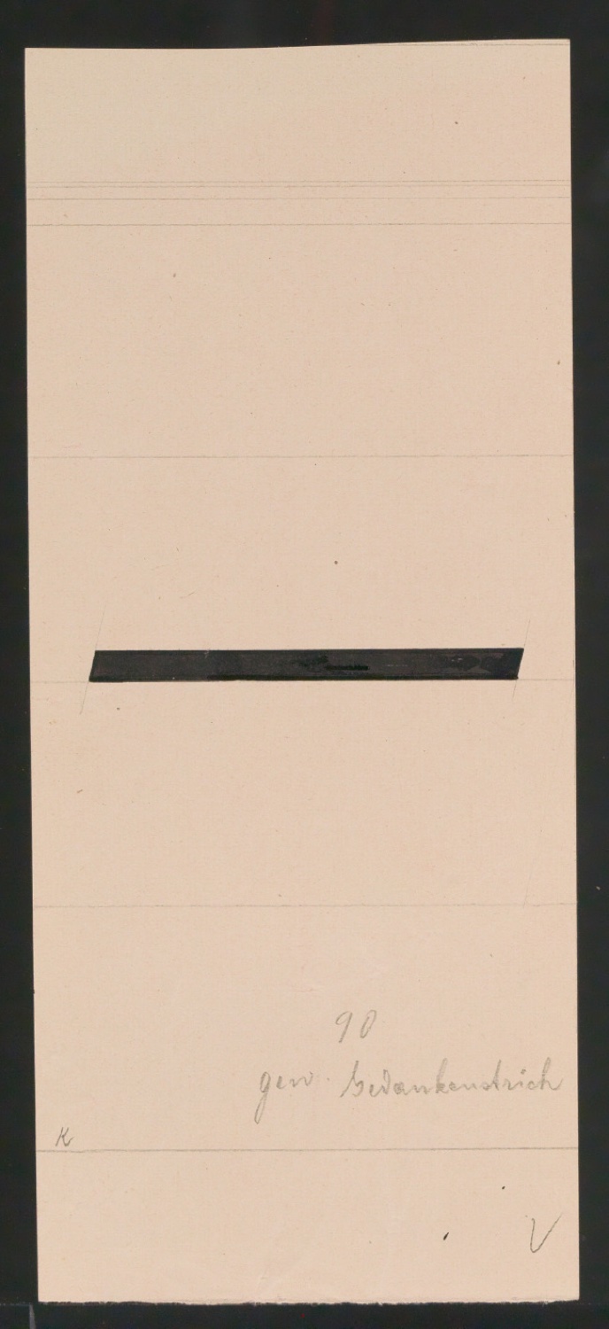 Entwurfszeichnungen Uhertype Magere Grotesk Kursiv — Blatt 75