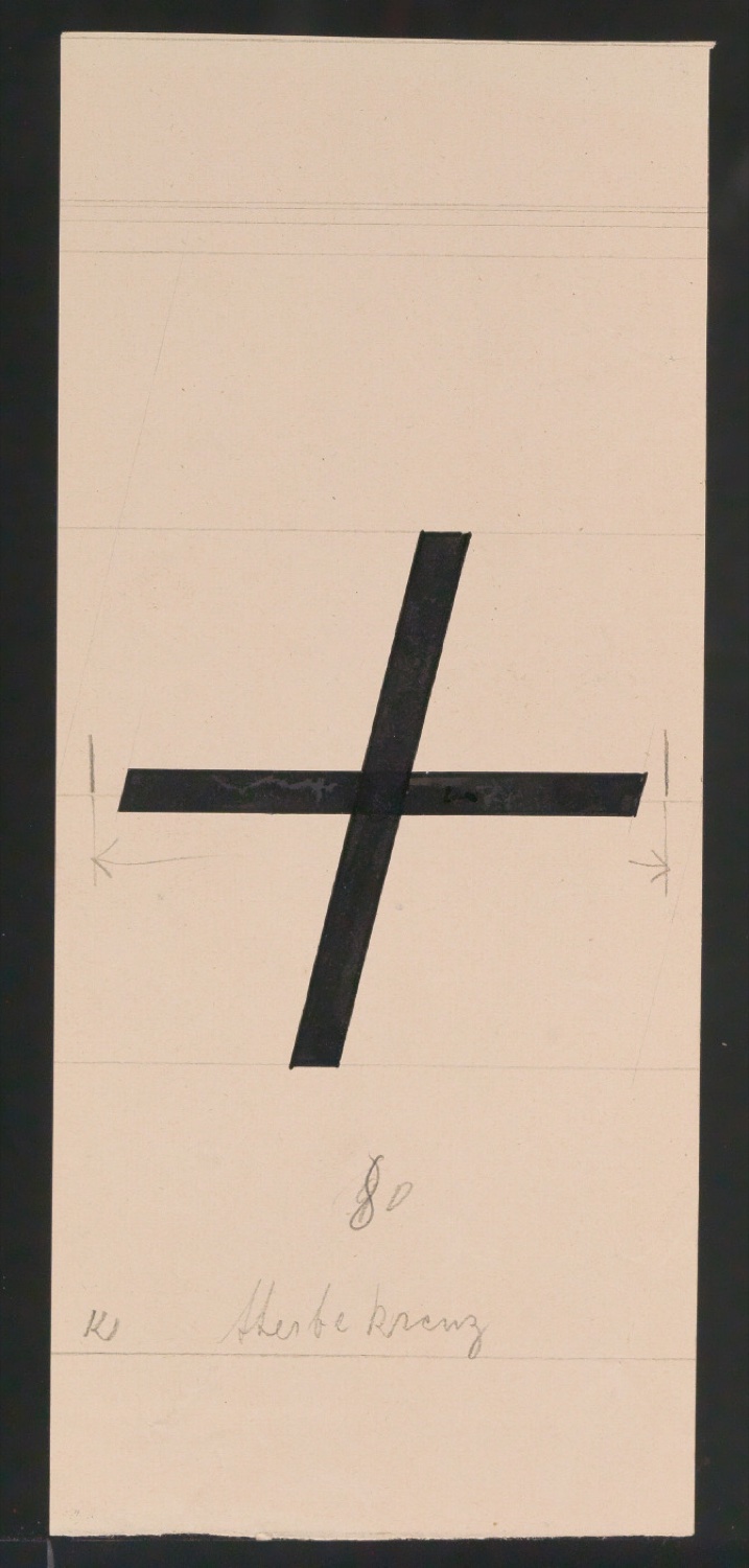 Entwurfszeichnungen Uhertype Magere Grotesk Kursiv — Blatt 89