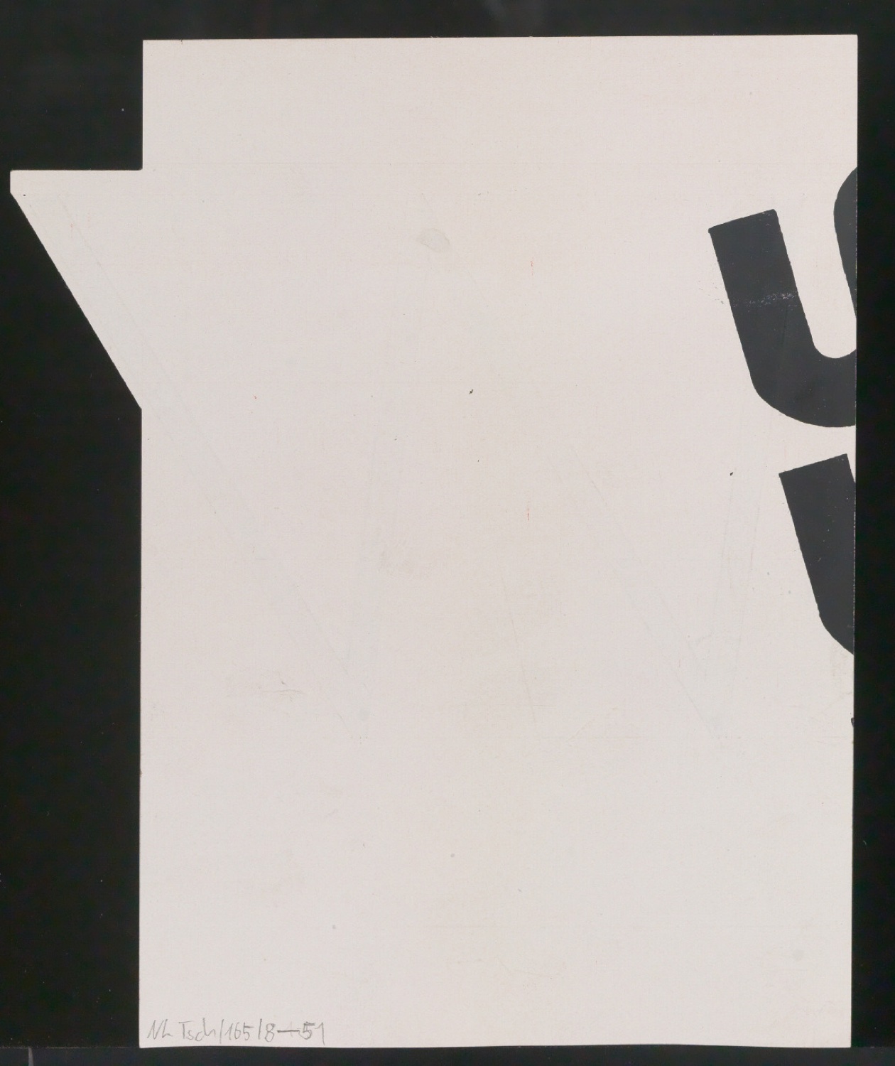 Entwurfszeichnungen Uhertype Magere Grotesk Kursiv — Blatt 100