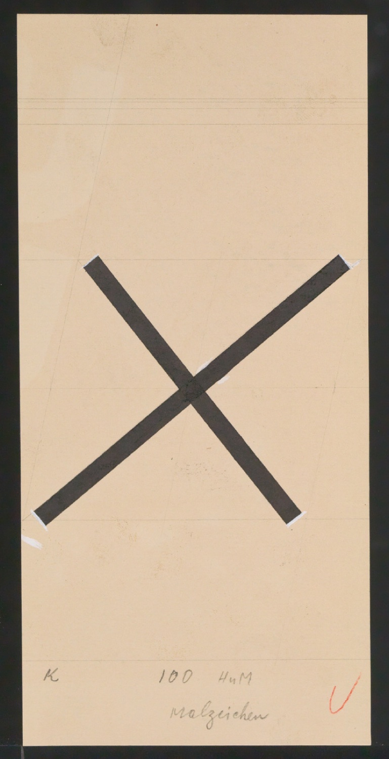 Entwurfszeichnungen Uhertype Magere Grotesk Kursiv — Blatt 101