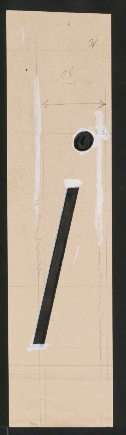 Entwurfszeichnungen Uhertype Magere Grotesk Kursiv — Blatt 111
