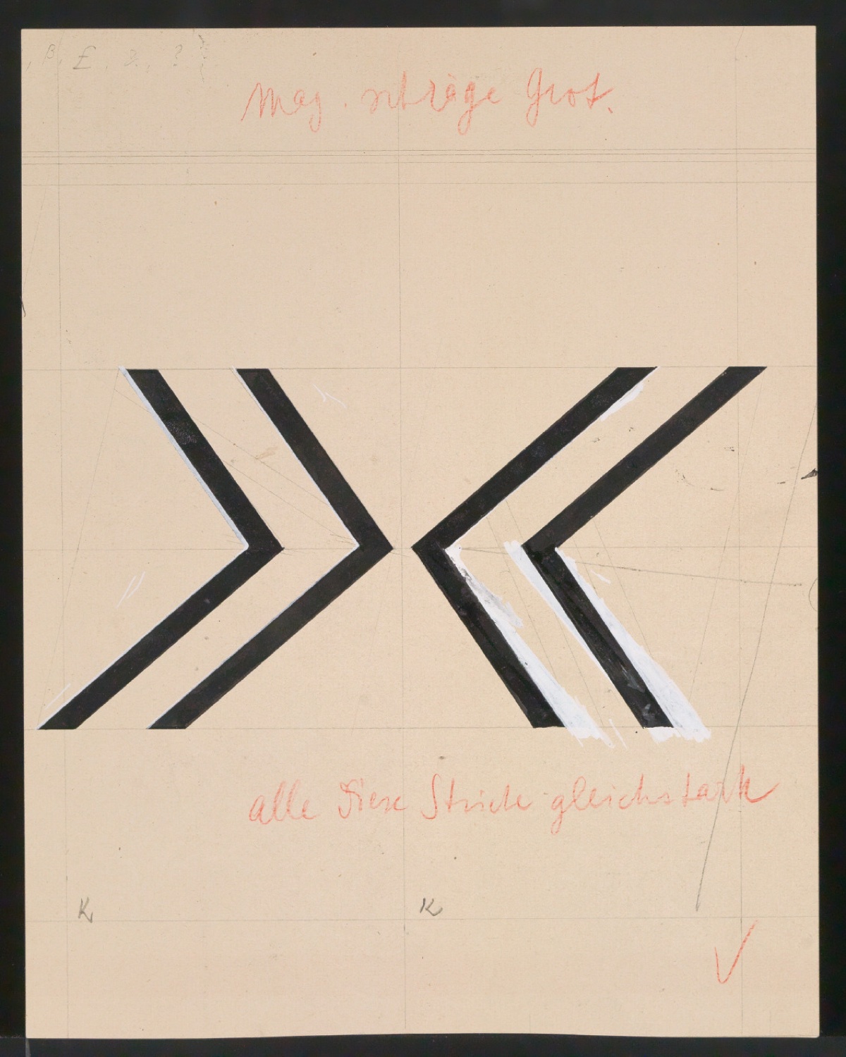 Entwurfszeichnungen Uhertype Magere Grotesk Kursiv — Blatt 113