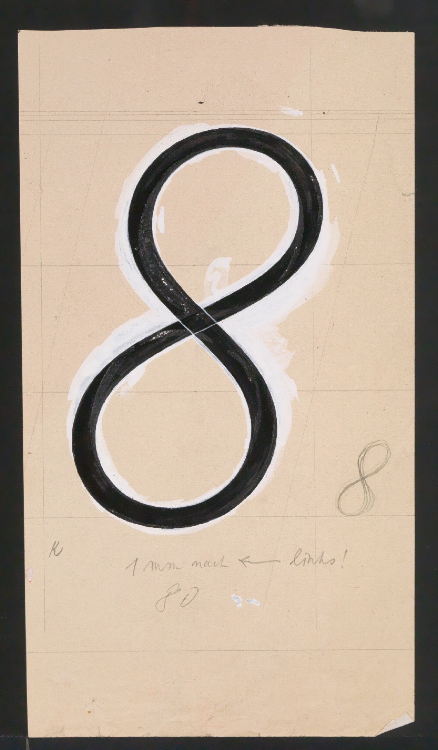 Entwurfszeichnungen Uhertype Magere Grotesk Kursiv — Blatt 121