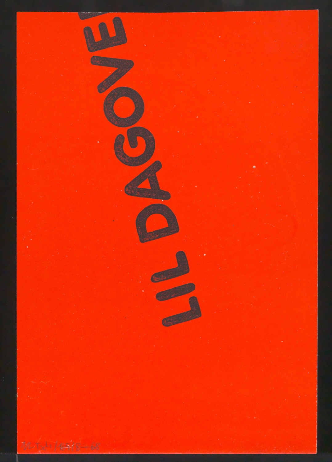 Entwurfszeichnungen Uhertype Magere Grotesk Kursiv — Blatt 134