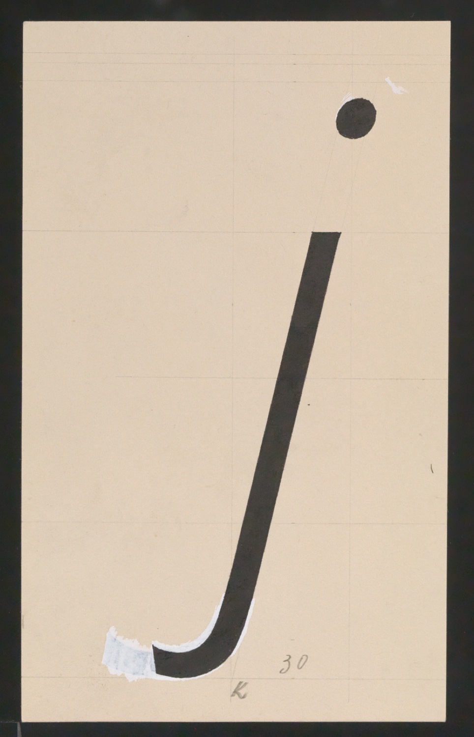 Entwurfszeichnungen Uhertype Magere Grotesk Kursiv — Blatt 137