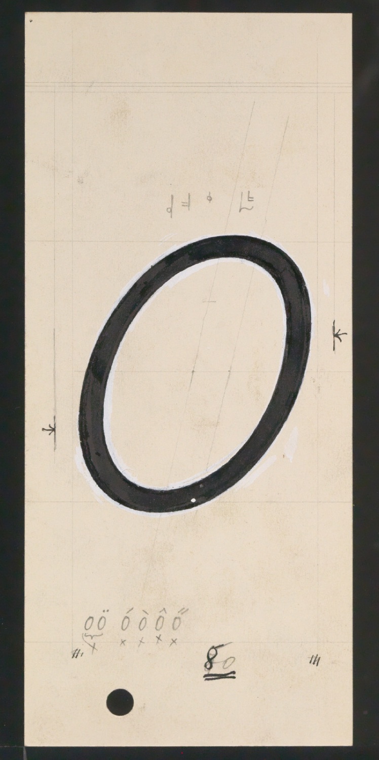 Entwurfszeichnungen Uhertype Magere Grotesk Kursiv — Blatt 169