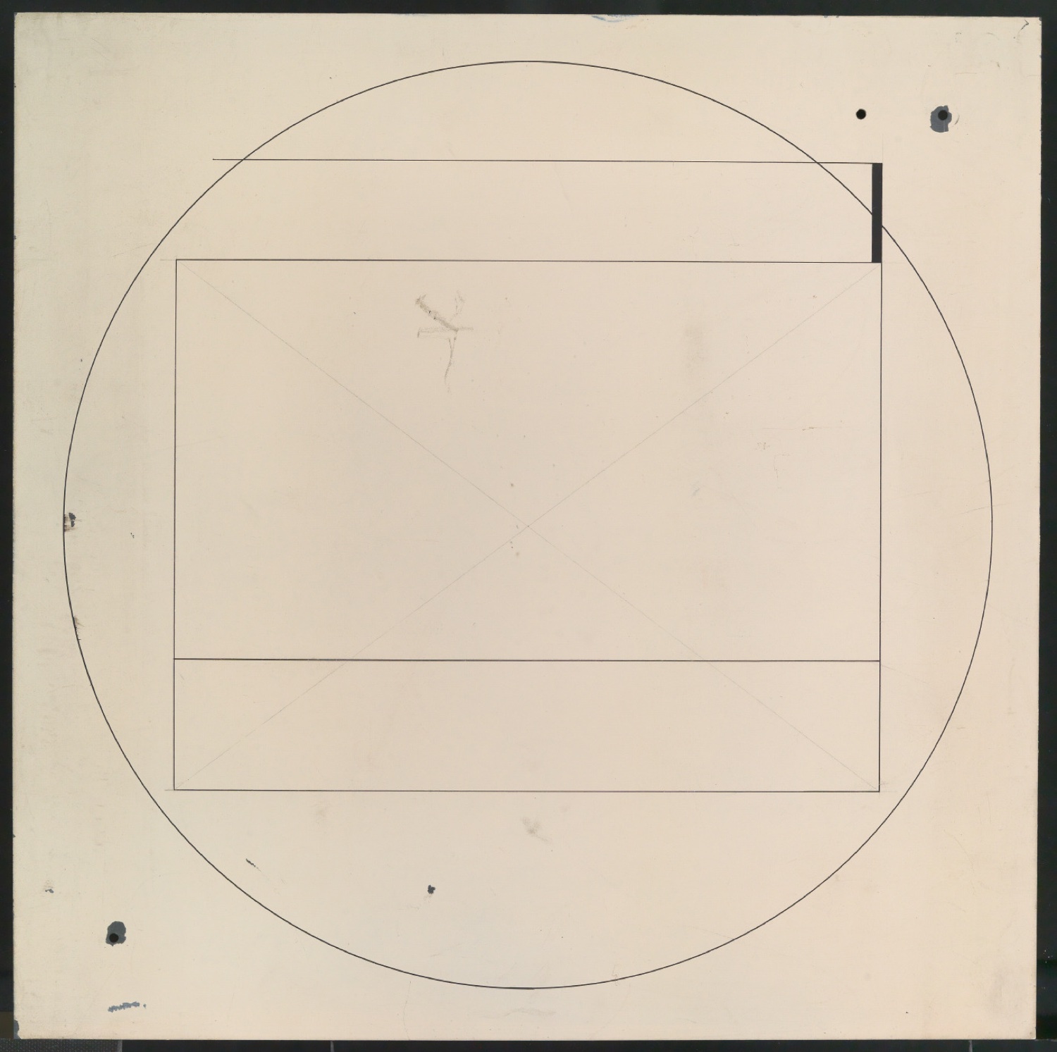 Pulverbeschichtete Metallplatte mit aufgedruckten Linien für Layout — Blatt 1