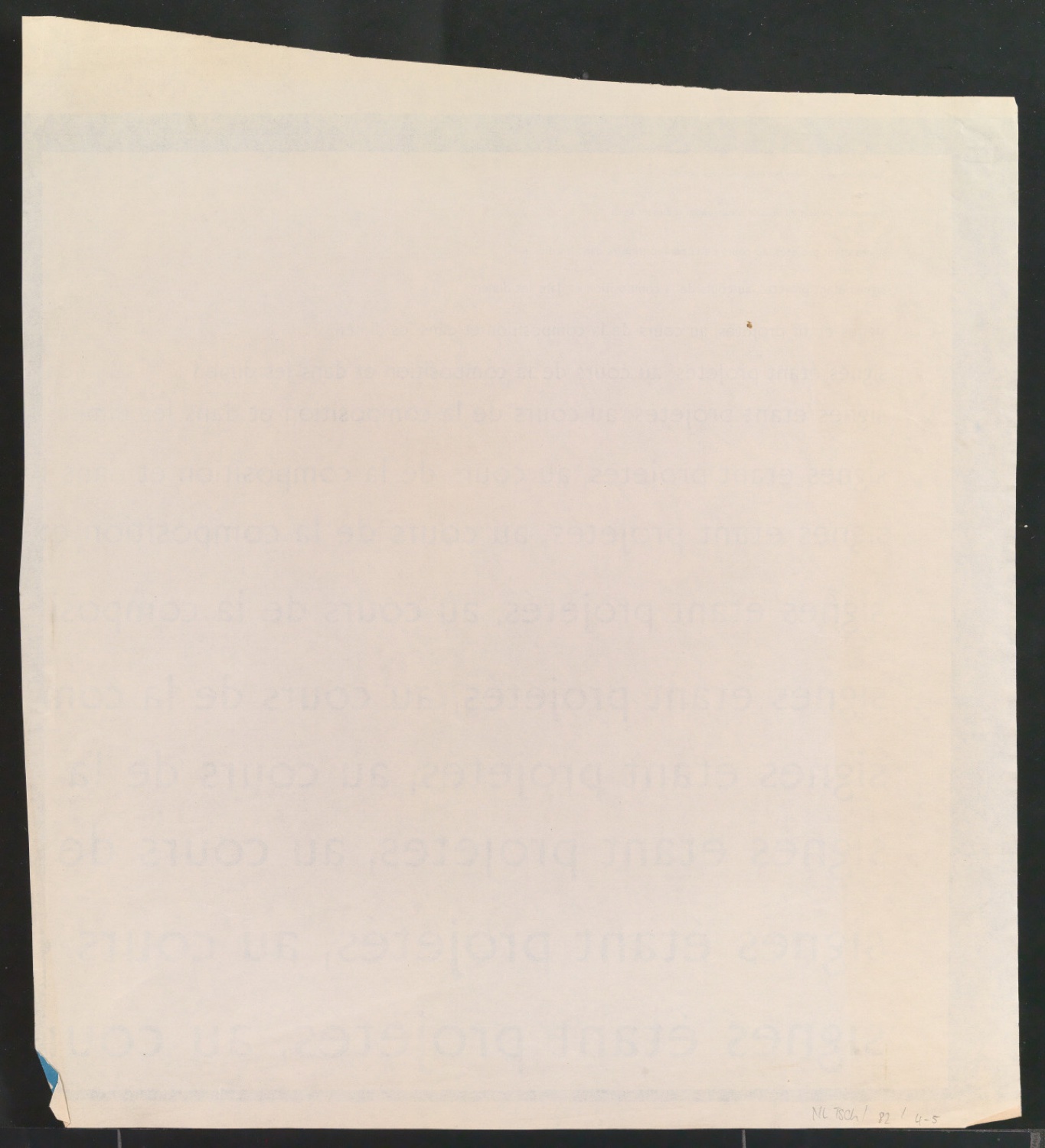 Cyanotypie mit Französischen Schriftproben der Uhertype Standard-Grotesk — Blatt 10