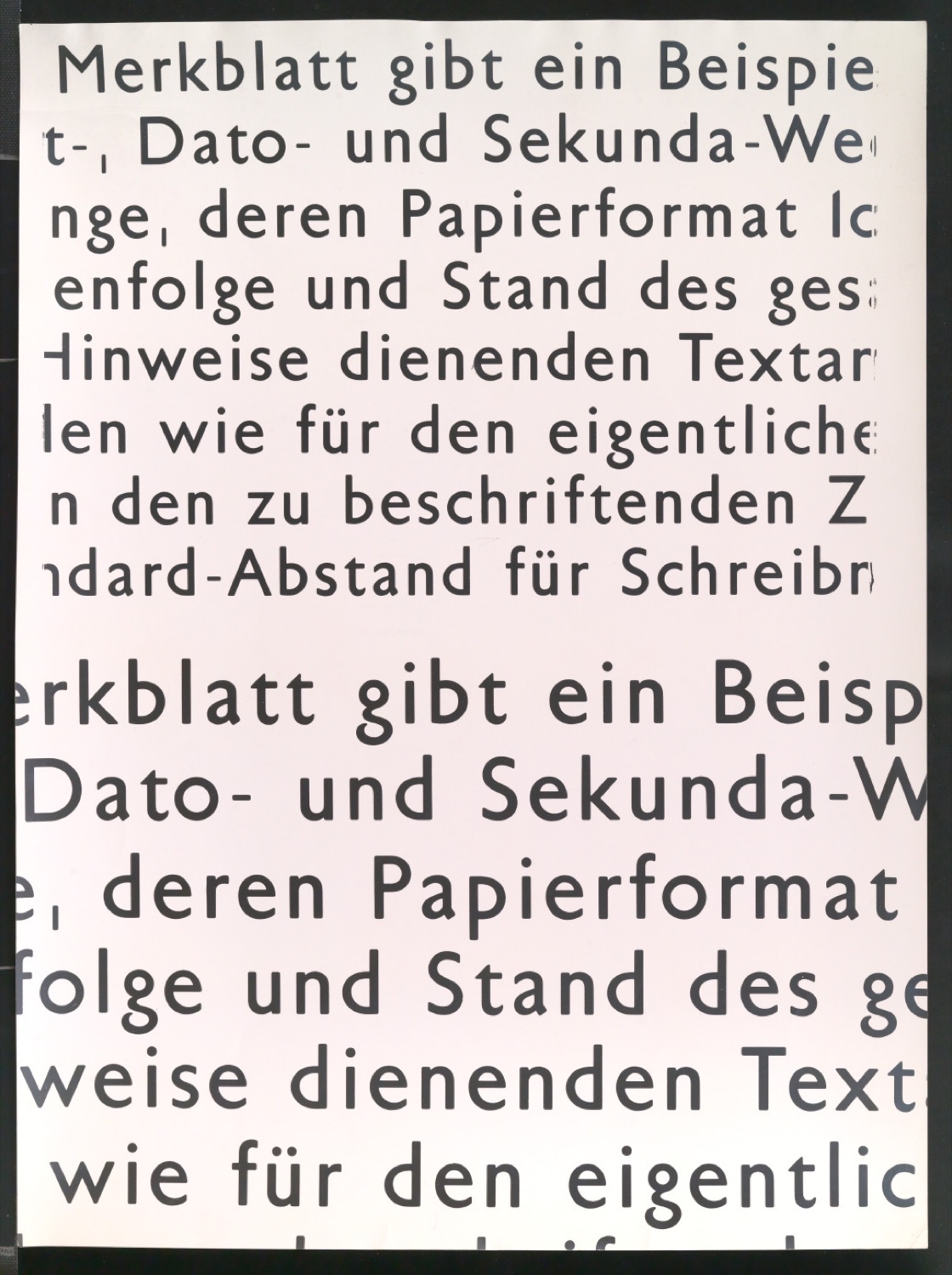 Korrigierte Kopien von in Uhertype Standard-Grotesk gesetztem Text — Blatt 5