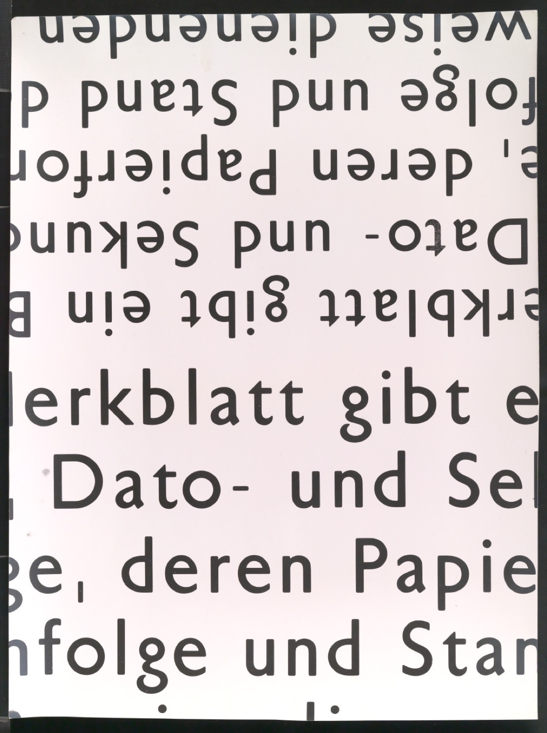 Korrigierte Kopien von in Uhertype Standard-Grotesk gesetztem Text — Blatt 7