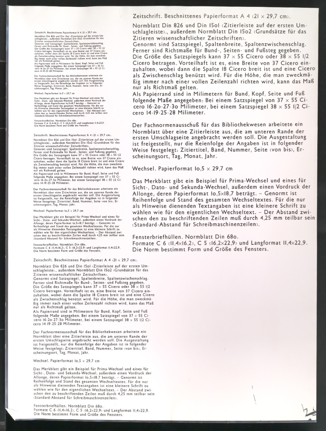 Korrigierte Kopien von in Uhertype Standard-Grotesk gesetztem Text — Blatt 9