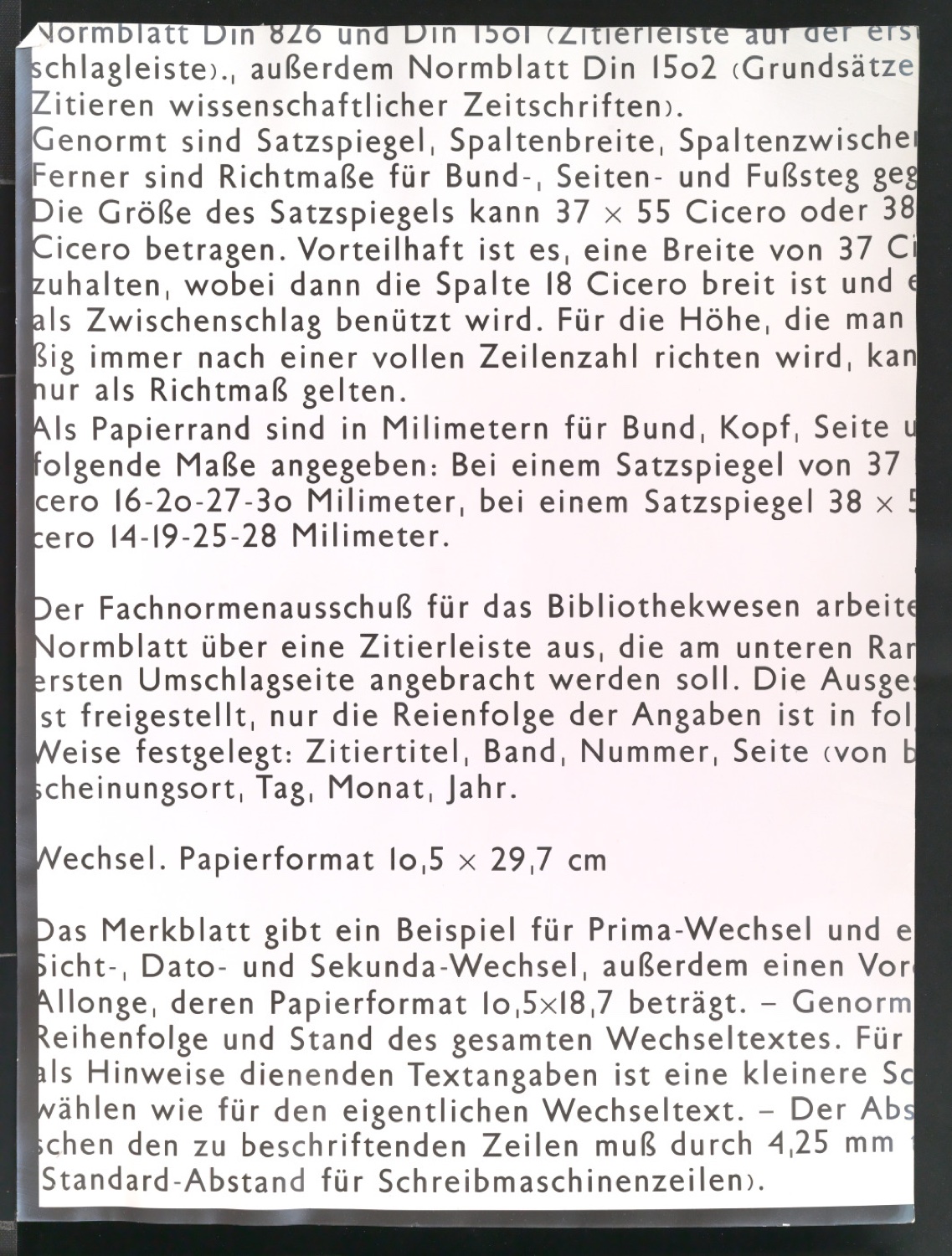 Korrigierte Kopien von in Uhertype Standard-Grotesk gesetztem Text — Blatt 21