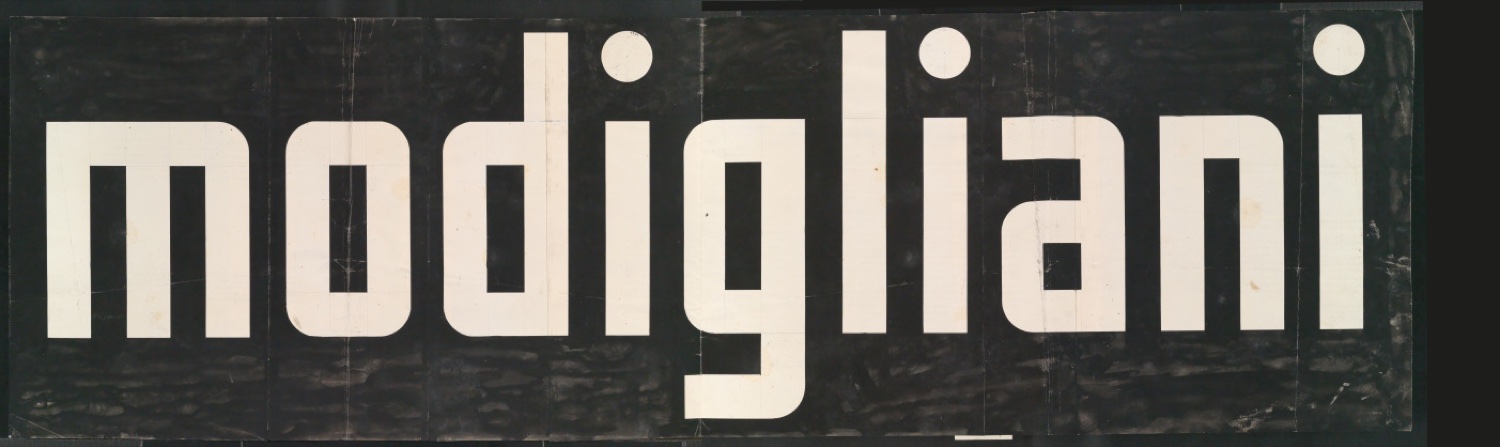 Entwürfe für Ausstelllungsplakat modigliani — Blatt 3