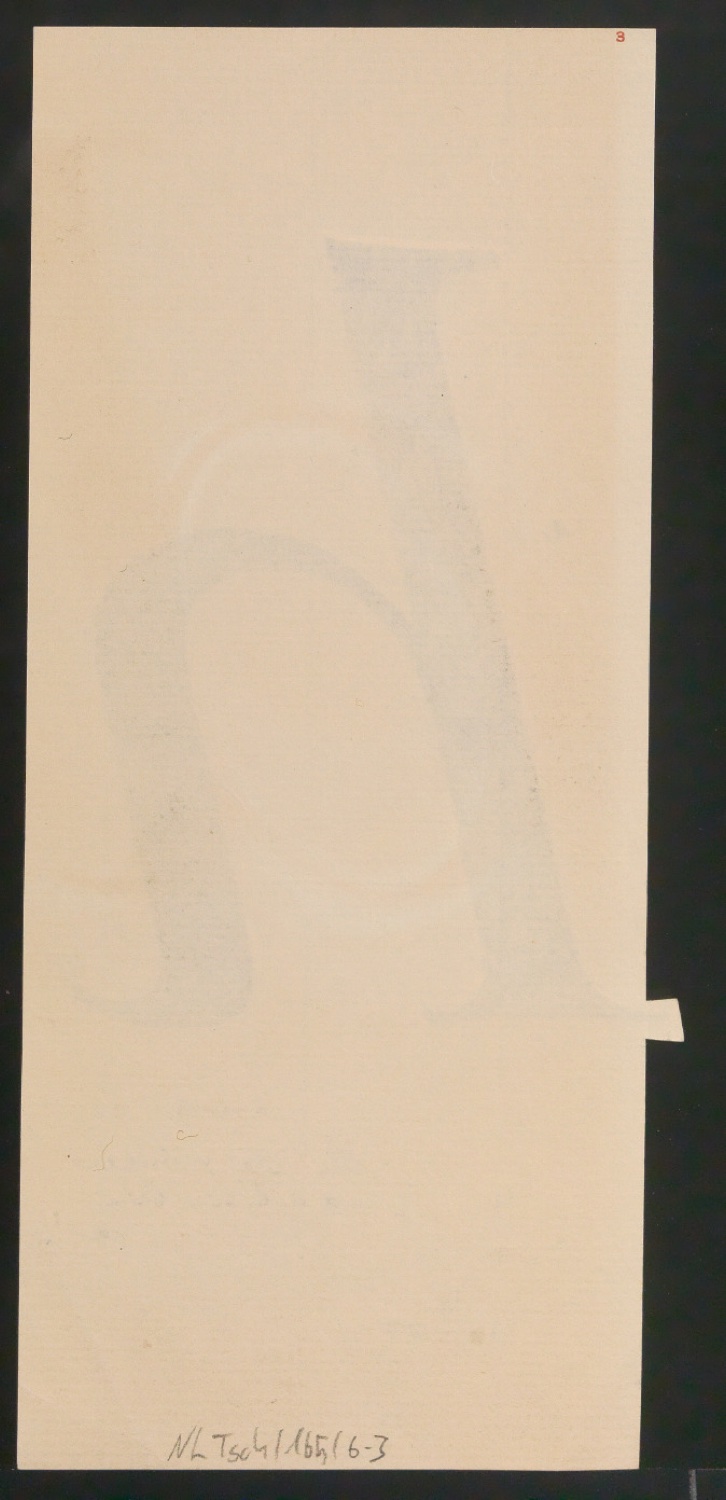 Mappe mit Entwurfszeichnungen Uhertype Antiqua Gemeine Kursiv — Blatt 6