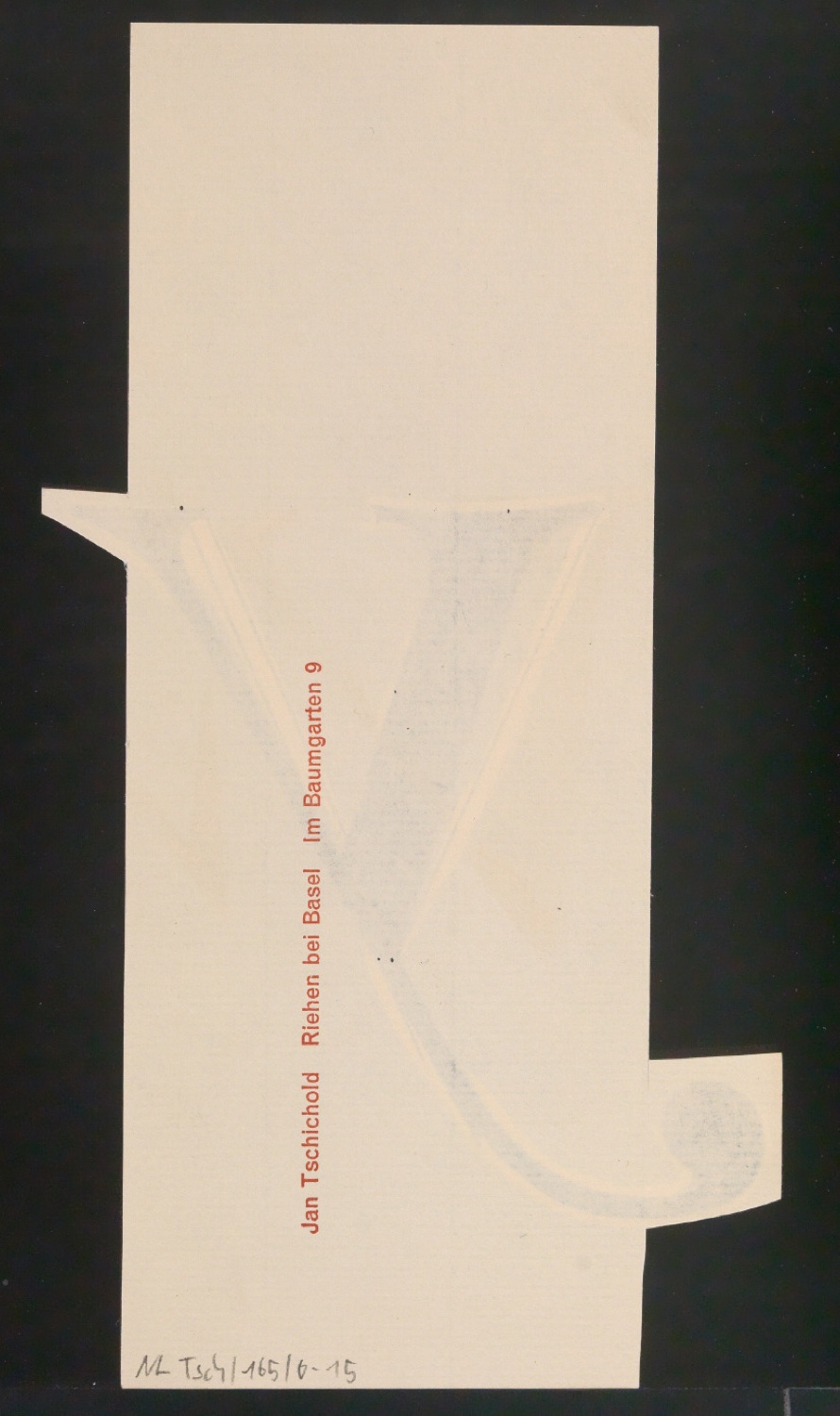 Mappe mit Entwurfszeichnungen Uhertype Antiqua Gemeine Kursiv — Blatt 30