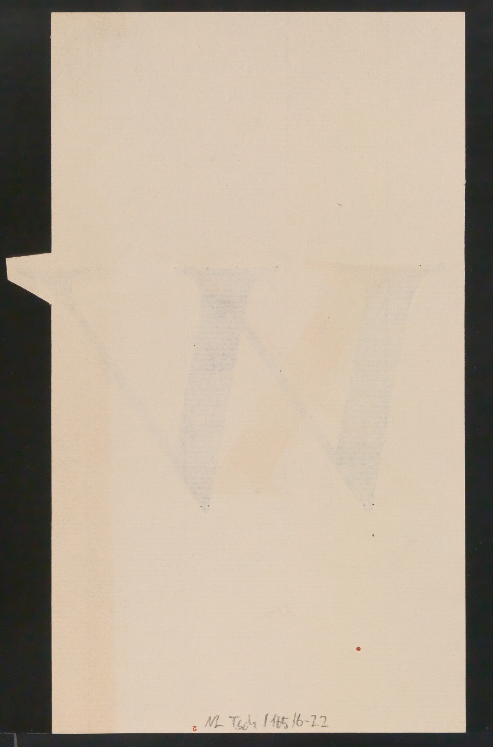 Mappe mit Entwurfszeichnungen Uhertype Antiqua Gemeine Kursiv — Blatt 44