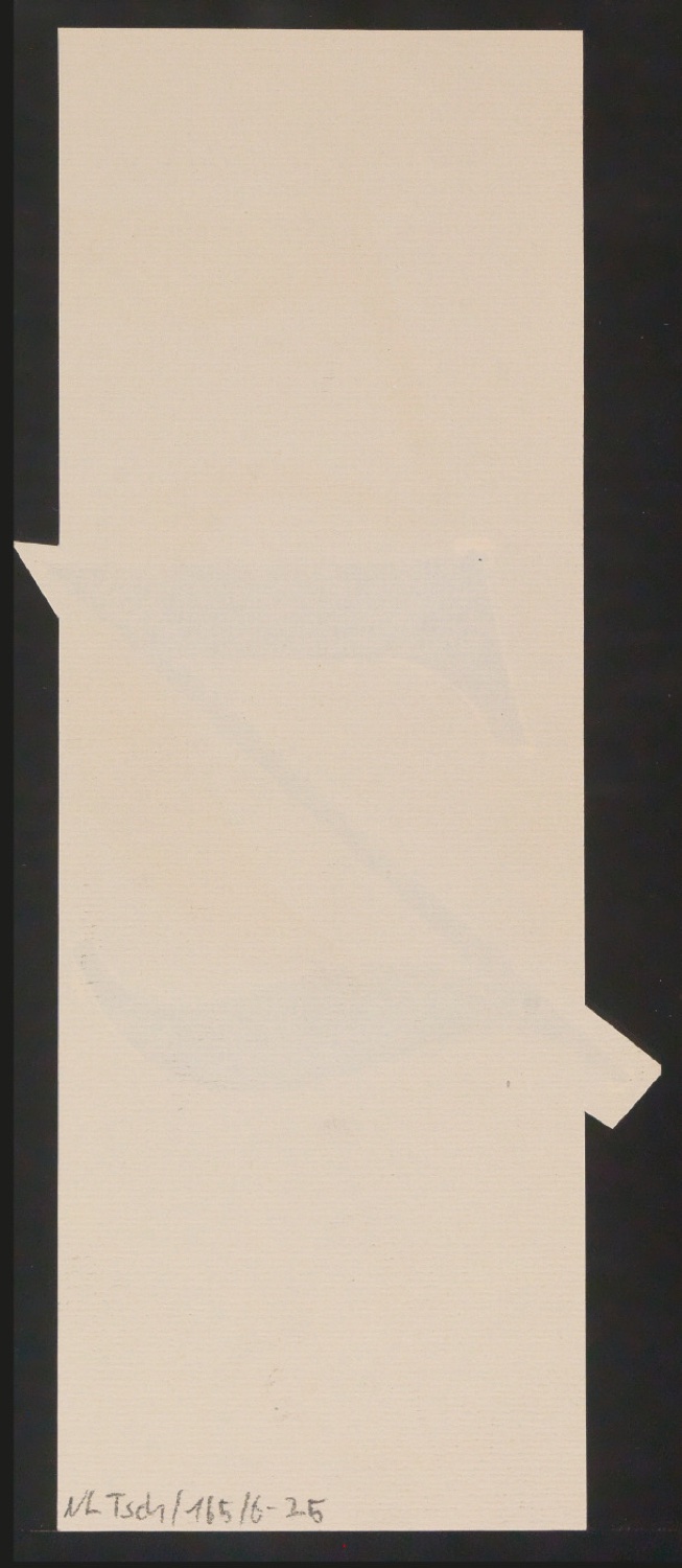 Mappe mit Entwurfszeichnungen Uhertype Antiqua Gemeine Kursiv — Blatt 50
